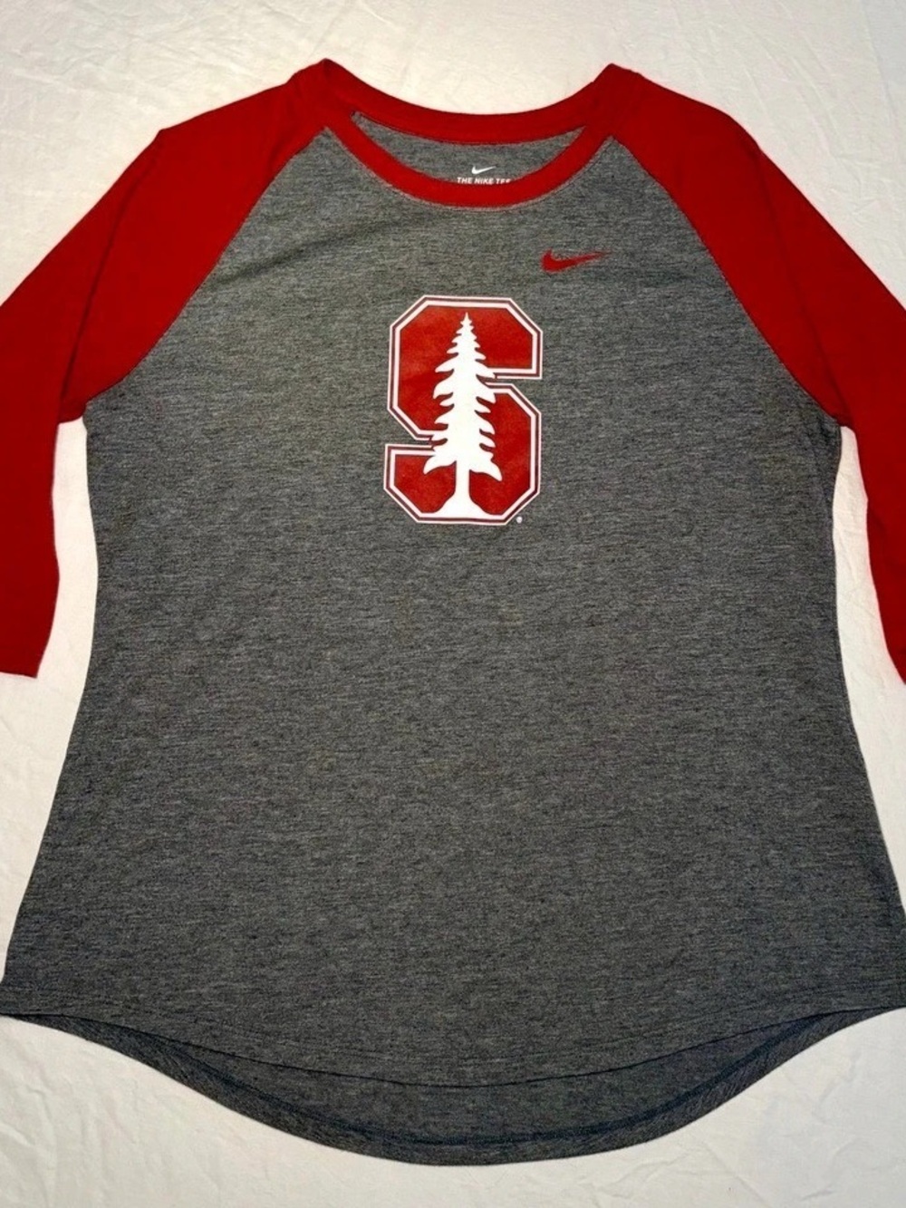 Nike Dri-FIT Stanford Cardinal Raglan 3/4 Sleeve Tee Women's L